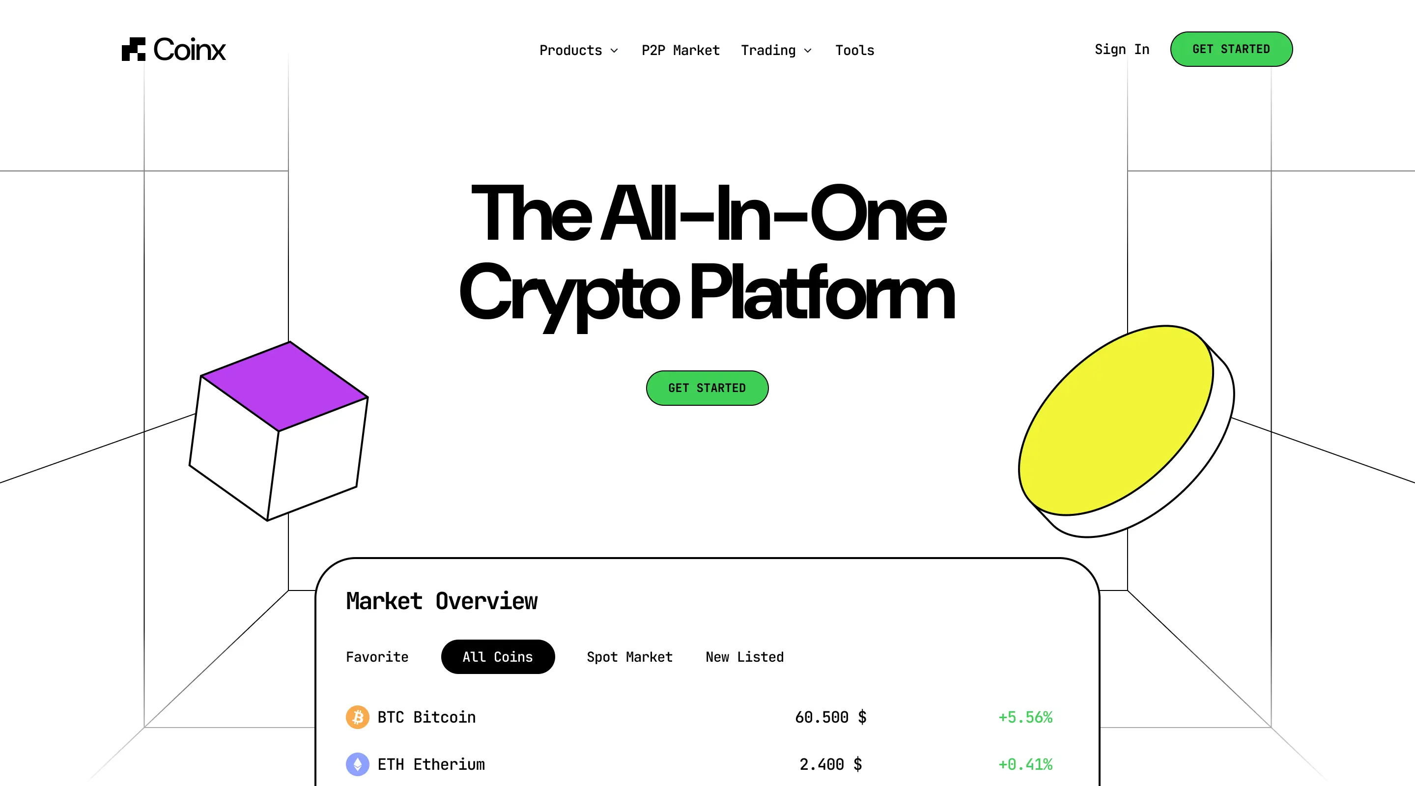 Hero section of a shopping chrome extension